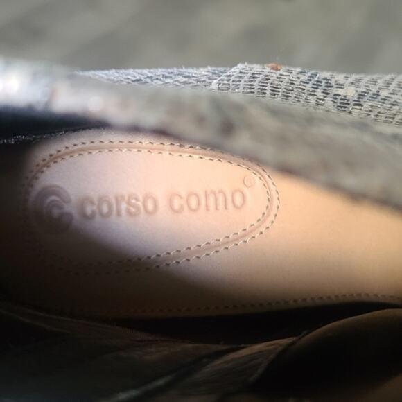 Corso Como Women’s Snakeskin Leather Ankle Boots Reptilecore Luxe Pointed Toe 9M - Picture 5 of 8